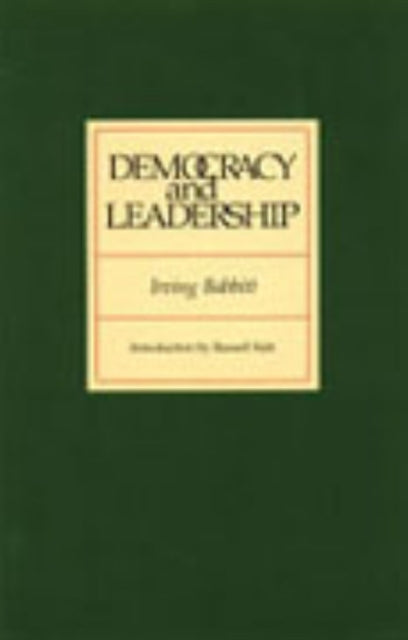 Book cover of: Democracy & Leadership