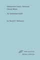 Book cover of: Nineteenth-Century American Choral Music