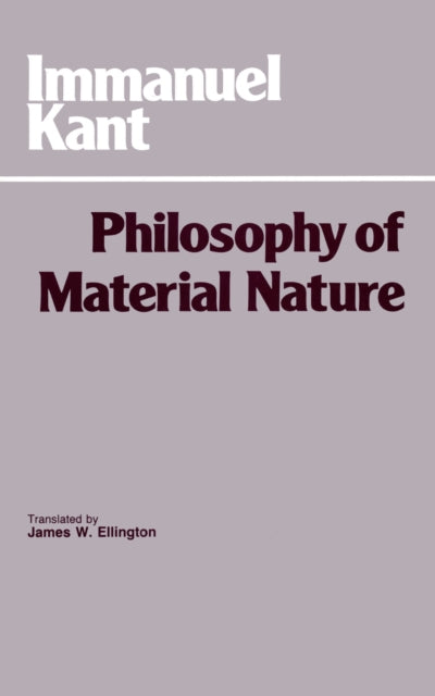 Book cover of: Philosophy of Material Nature