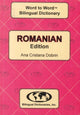 Book cover of: English-Romanian & Romanian-English Word-to-Word Dictionary