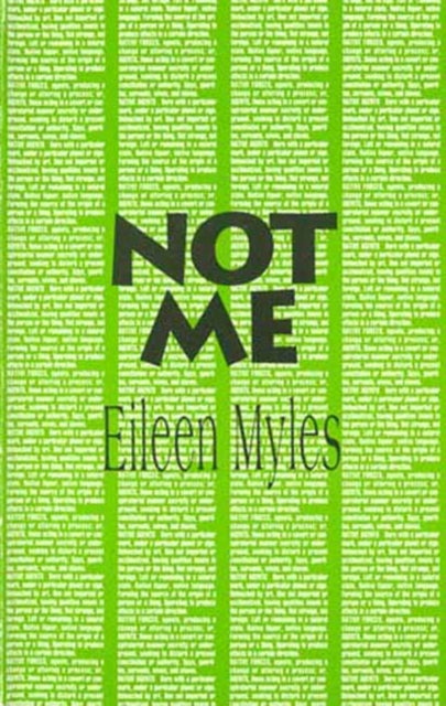 Book cover of: Not Me