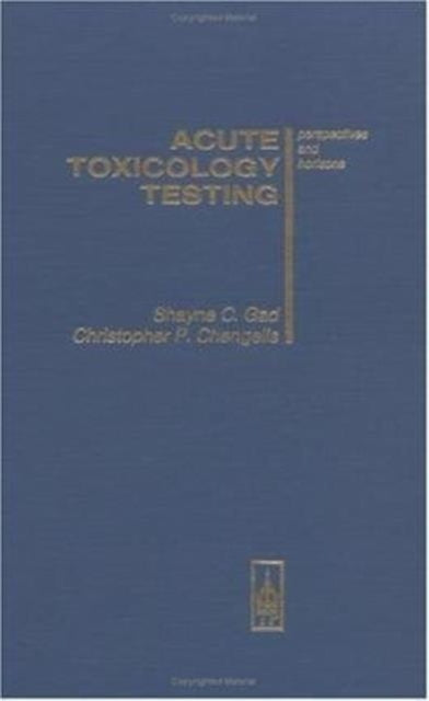 Book cover of: Acute Toxicology Testing