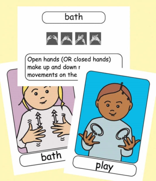 Book cover of: Let's Sign BSL Flashcards