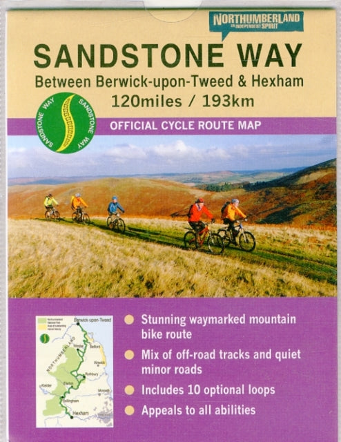 Book cover of: Sandstone Way Cycle Route Map - Northumberland