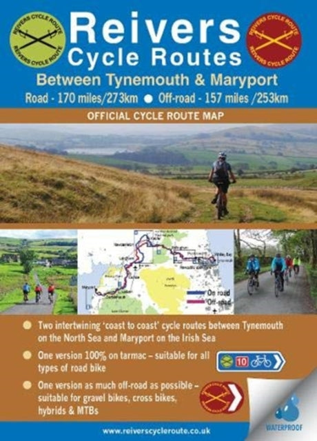 Book cover of: Reivers Cycle Routes - On and Off-road (waterproof)