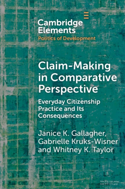 Book cover of: Claim-Making in Comparative Perspective. By: Janice Gallagher