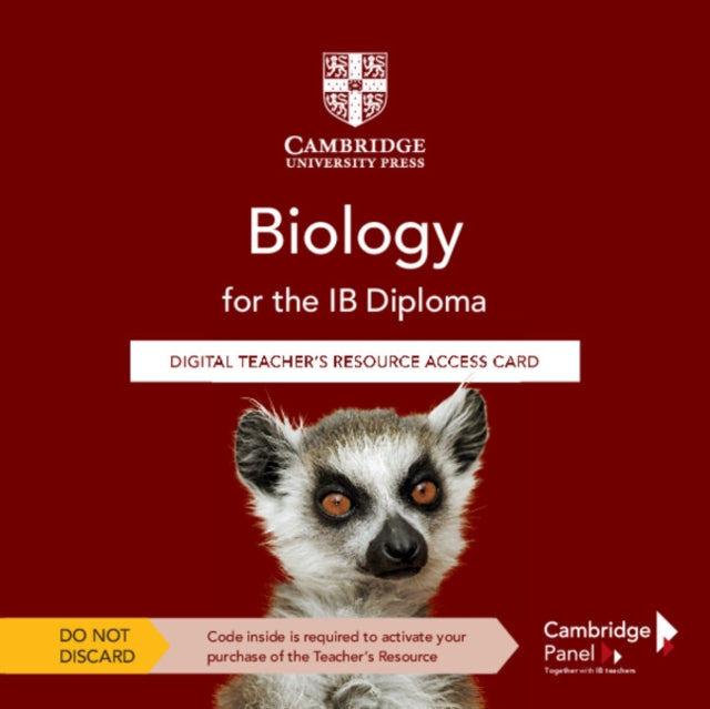 Book cover of: Biology for the IB Diploma Digital Teacher's Resource Access Card. By: Hélène Bonsall