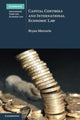 Book cover of: Capital Controls and International Economic Law. By: Bryan Mercurio