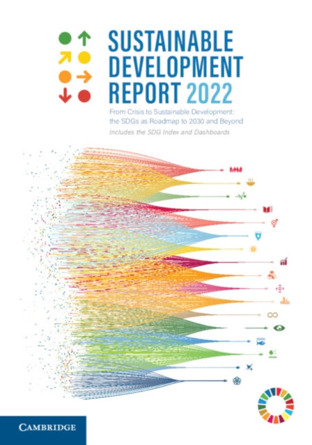 Book cover of: Sustainable Development Report 2022. By: Jeffrey Sachs