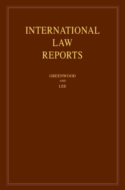 Book cover of: International Law Reports: Volume 198. By: Christopher Greenwood