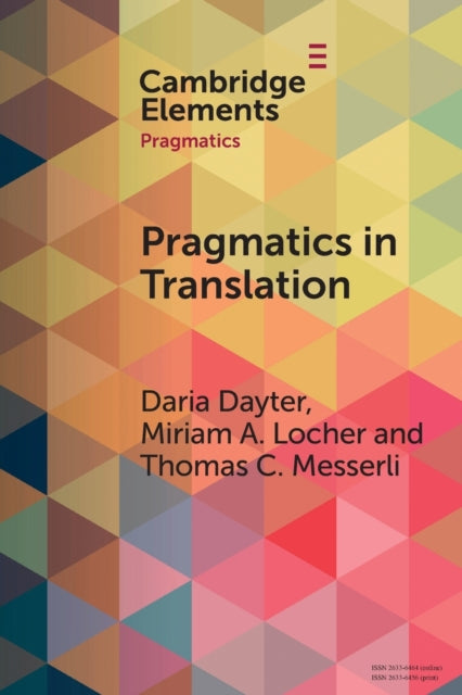 Book cover of: Pragmatics in Translation. By: Daria Dayter