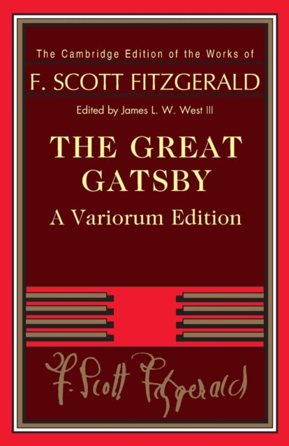Book cover of: Great Gatsby – Variorum Edition. By: F. Scott Fitzgerald