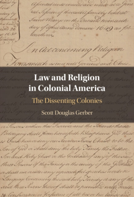 Book cover of: Law and Religion in Colonial America. By: Scott Douglas Gerber