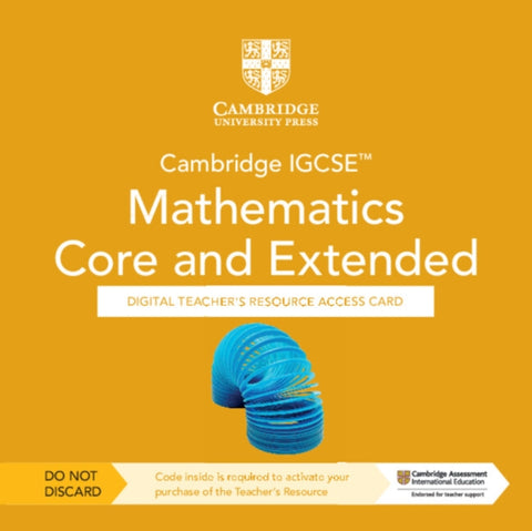 Cambridge IGCSE™ Mathematics Core and Extended Digital Teacher's Resource