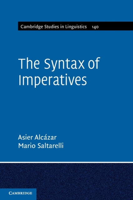 Book cover of: Syntax of Imperatives. By: Asier Alcázar