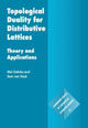 Book cover of: Topological Duality for Distributive Lattices. By: Mai Gehrke