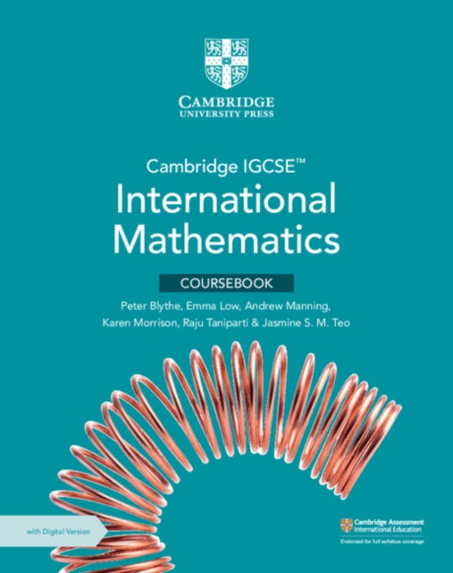 Book cover of: Cambridge IGCSE™ International Mathematics Coursebook with Digital Version (2 Years' Access)