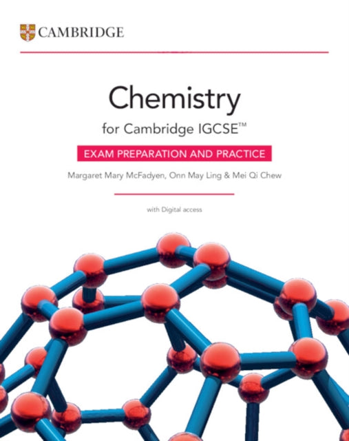 Book cover of: Cambridge IGCSE™ Chemistry Exam Preparation and Practice with Digital Access (2 Years). By: Margaret Mary McFadyen