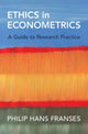 Book cover of: Ethics in Econometrics. By: Philip Hans Franses