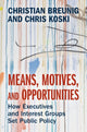 Book cover of: Means, Motives, and Opportunities. By: Christian Breunig