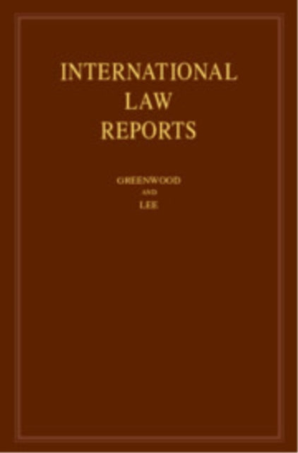 Book cover of: International Law Reports: Volume 209. By: Christopher Greenwood