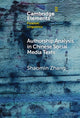 Book cover of: Authorship Analysis in Chinese Social Media Texts. By: Shaomin Zhang