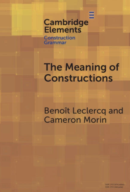Book cover of: Meaning of Constructions