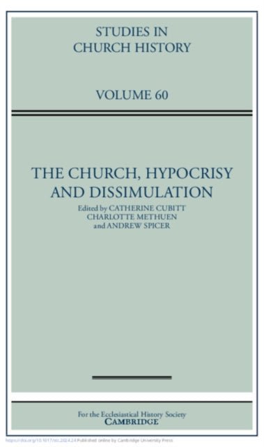 The Church, Hypocrisy and Dissimulation: Volume 60