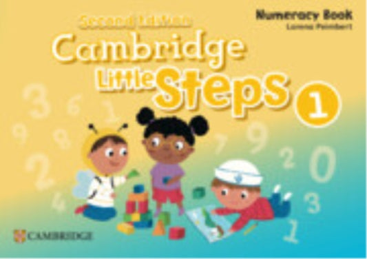 Book cover of: Cambridge Little Steps Level 1 Numeracy Book. By: Lorena Peimbert