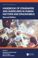 Book cover of: Handbook of Standards and Guidelines in Human Factors and Ergonomics. By: Waldemar Karwowski