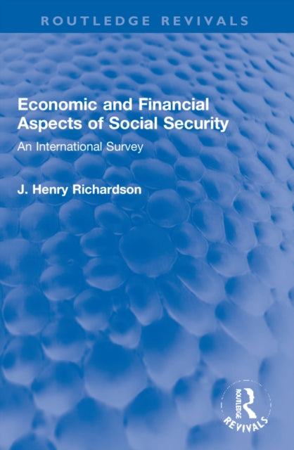 Book cover of: Economic and Financial Aspects of Social Security