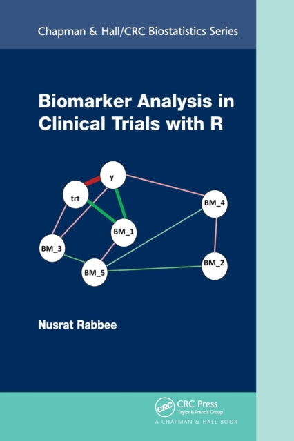 Book cover of: Biomarker Analysis in Clinical Trials with R. By: Nusrat Rabbee