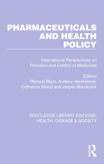 Book cover of: Pharmaceuticals and Health Policy. By: Richard Blum