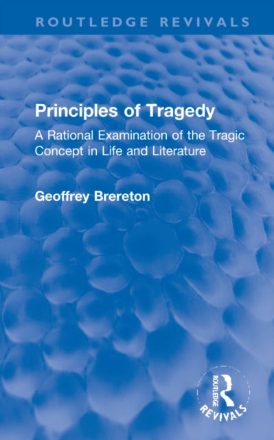 Book cover of: Principles of Tragedy