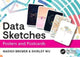 Book cover of: Data Sketches Posters and Postcards