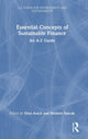 Book cover of: Essential Concepts of Sustainable Finance. By: Elisa Aracil