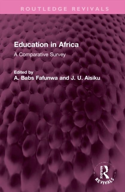 Book cover of: Education in Africa. By: A. Babs Fafunwa