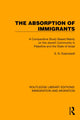 Book cover of: Absorption of Immigrants. By: S. N. Eisenstadt