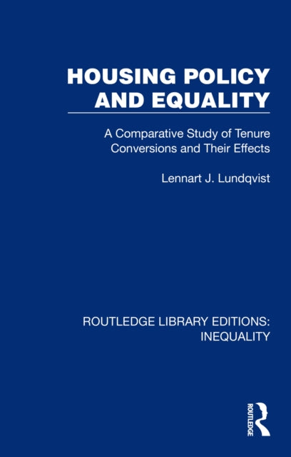 Book cover of: Housing Policy and Equality