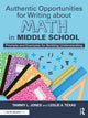 Book cover of: Authentic Opportunities for Writing about Math in Middle School. By: Tammy L. Jones