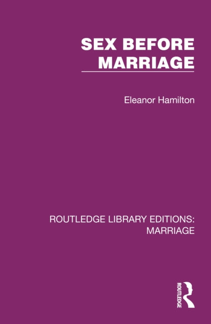 Book cover of: Sex Before Marriage. By: Eleanor Hamilton