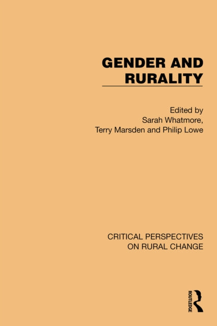Book cover of: Gender and Rurality. By: Sarah Whatmore