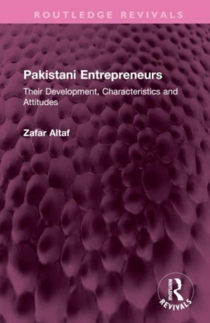 Book cover of: Pakistani Entrepreneurs. By: Zafar Altaf