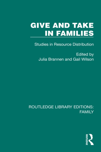 Book cover of: Give and Take in Families