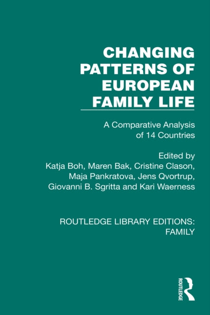 Book cover of: Changing Patterns of European Family Life