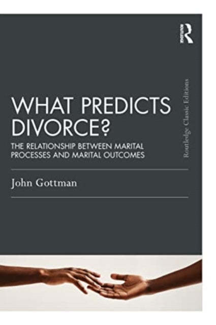 Book cover of: What Predicts Divorce?. By: John Mordechai Gottman