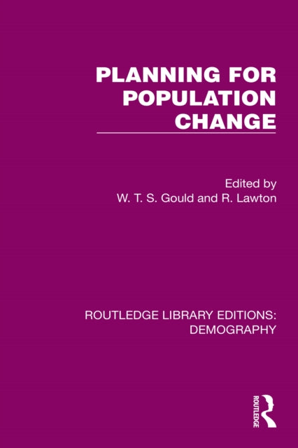 Book cover of: Planning for Population Change