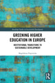 Book cover of: Greening Higher Education in Europe. By: Magdalena Popowska