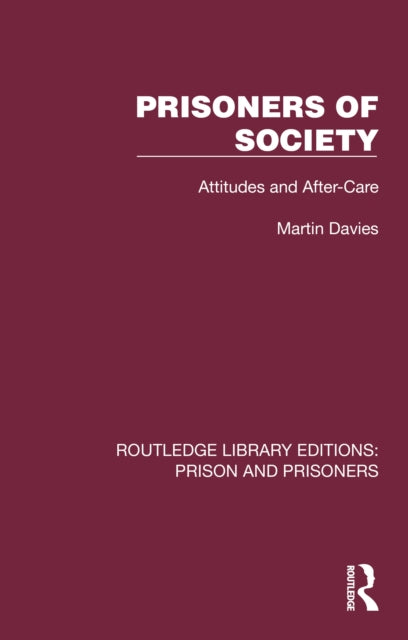 Book cover of: Prisoners of Society. By: Martin Davies