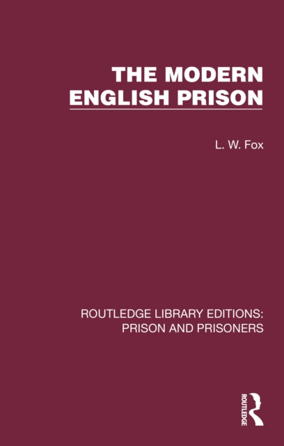 Book cover of: Modern English Prison